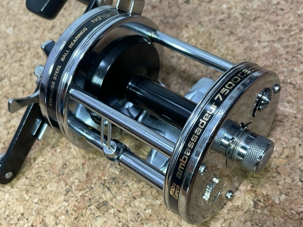 Abu Garcia Ambassadeur 7500C3 Baitcasting Reel Used Smooth Works