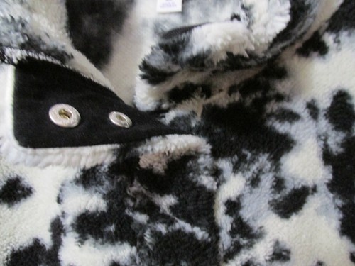 Girls Sugar & Jade Short Sherpa Tie-Dye Smiley Jacket Size Large [12/14] - Picture 3 of 7