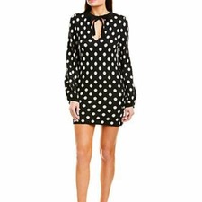 LeRumi Freya Sweater Dress Polka Dot NEW Size Small Black and Cream