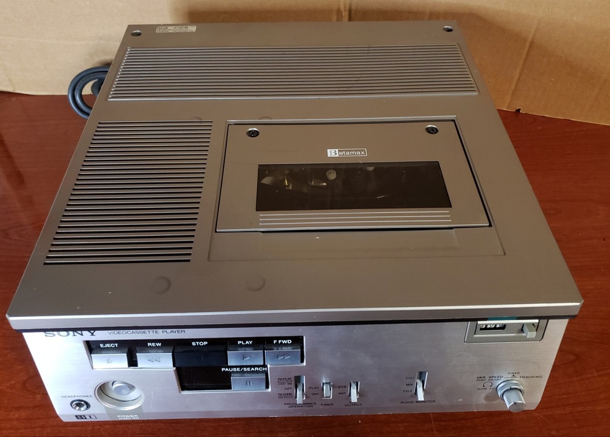 SONY Betamax ビデオカセットレコーダー SONY BETA MAX VIDEOCASSETTE TAPE PLAYER #SLP-303 (FOR PARTS OR