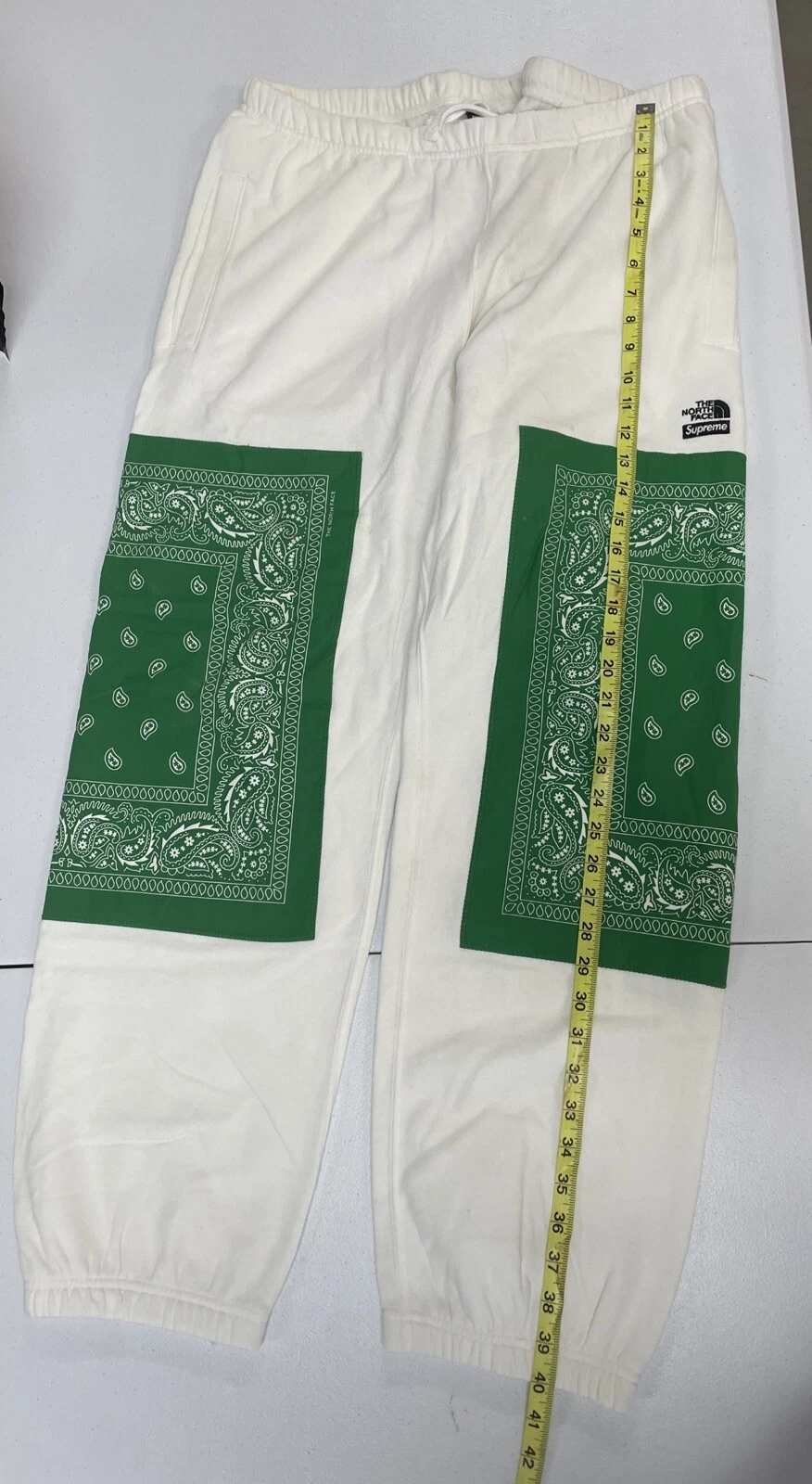 Sweat bandana TNF x Supreme blanc/vert taille L