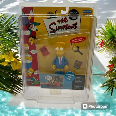 The Simpsons Sunday Best Bart World of Springfield Figure Series 2 Playmates Cas