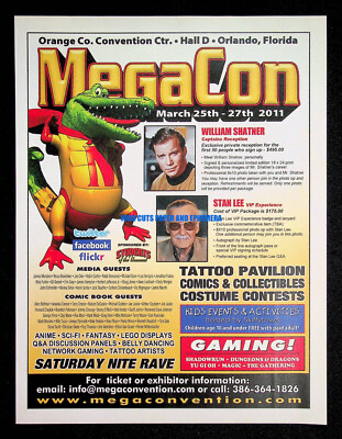 MegaCon 2011 Comics Convention Con Trade Print Magazine Ad Poster ADVERT