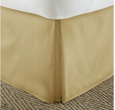 Newport Home Gold Silk Affair Queen Luxury Bedskirt Easy Care Elegant Dupioni