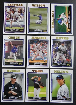 2005 Topps Colorado Rockies Team Set 16 Cards Todd Helton Combine Shipping