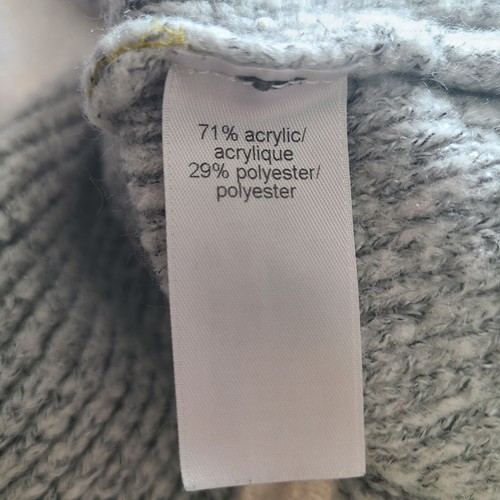 Maurices Womens Large Gray Open Knit Cold Shoulder Long sleeve Mock Neck Sweater - Picture 10 of 12