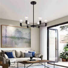 6 Head LED Ceiling Lights Chandelier Shade Living Dinning Room Hallway Wall Lamp