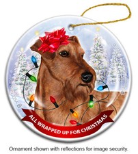 All Wrapped Up Ornament - Irish Terrier