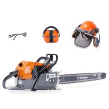 122cc Holzfforma G888 Chainsaw With Glasses Hearing Hard Hat 48