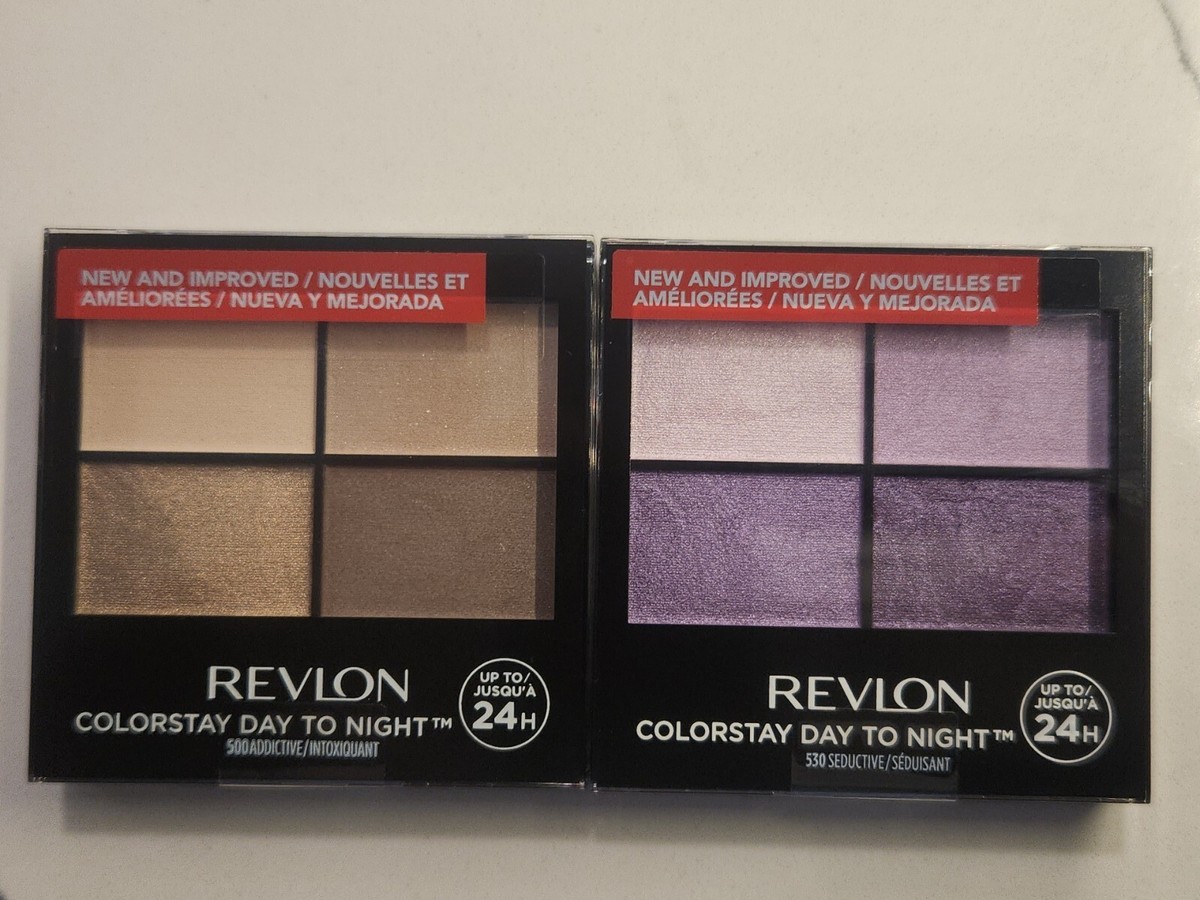 Revlon Colorstay 500 Addictive, 530 Seductive 4 Quad Eyeshadow
