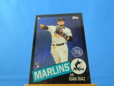 Isan Diaz Topps 2020 1985 35th Anniversary Mojo RC Rookie Black /199