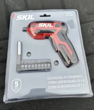 NEW SKIL SD561801 Rechargeable 4V Cordless Screwdriver Drill W/9 Bits+USB Charge