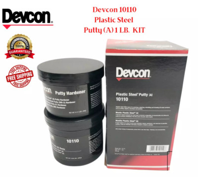 Devcon 10110 Plastic Steel Putty (A) 1 lb. Kit Metal Filled Epoxy Resin -Express