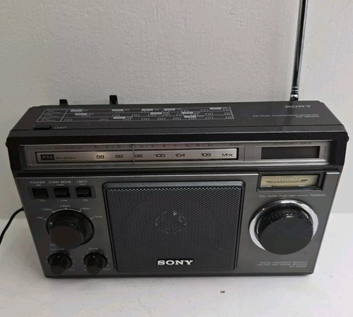Sony ICF-6500W FM Shortwave SW MW 5-pasmowy odbiornik radiowy Włącza, bez dźwięku. - Zdjęcie 13 z 13
