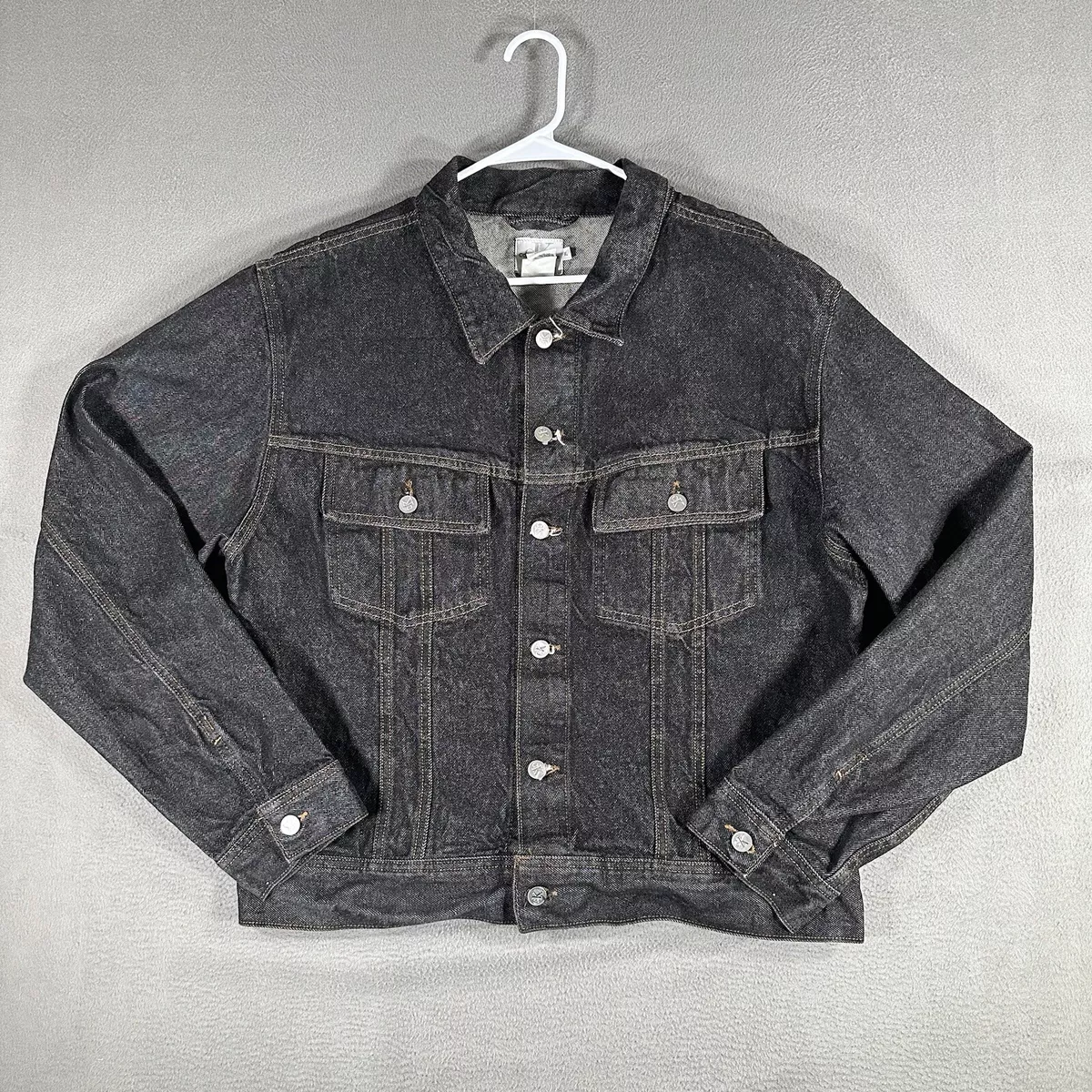 Calvin klein black denim trucker cheap jacket