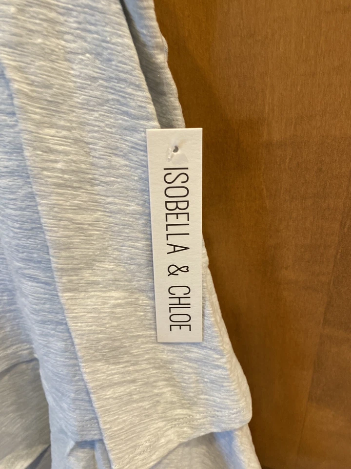 Novo vestido sem mangas Isobella & Chloe azul e marfim em camadas tamanho 6 novo com etiquetas - Imagem 3 de 4