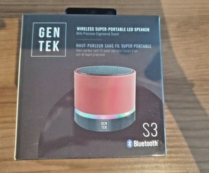 gen tek wireless super portable led speaker