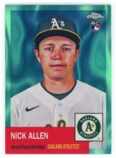 2022 Topps Chrome Platinum Aqua Lava Refractor Nick Allen RC /299 Athletics