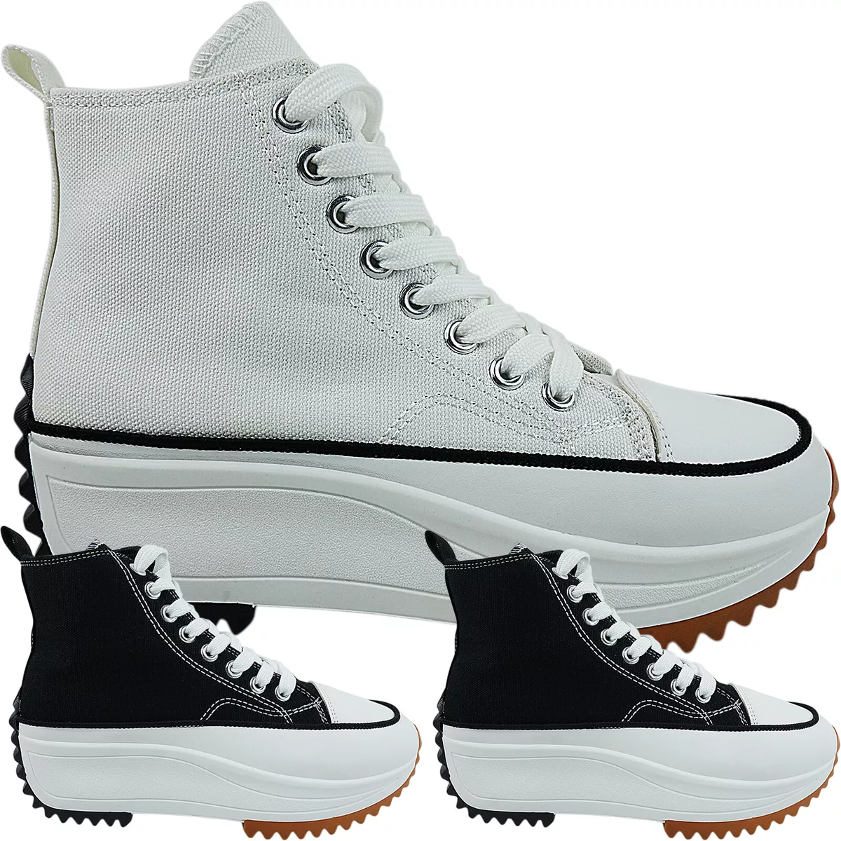 Canvas wedge trainers 2025