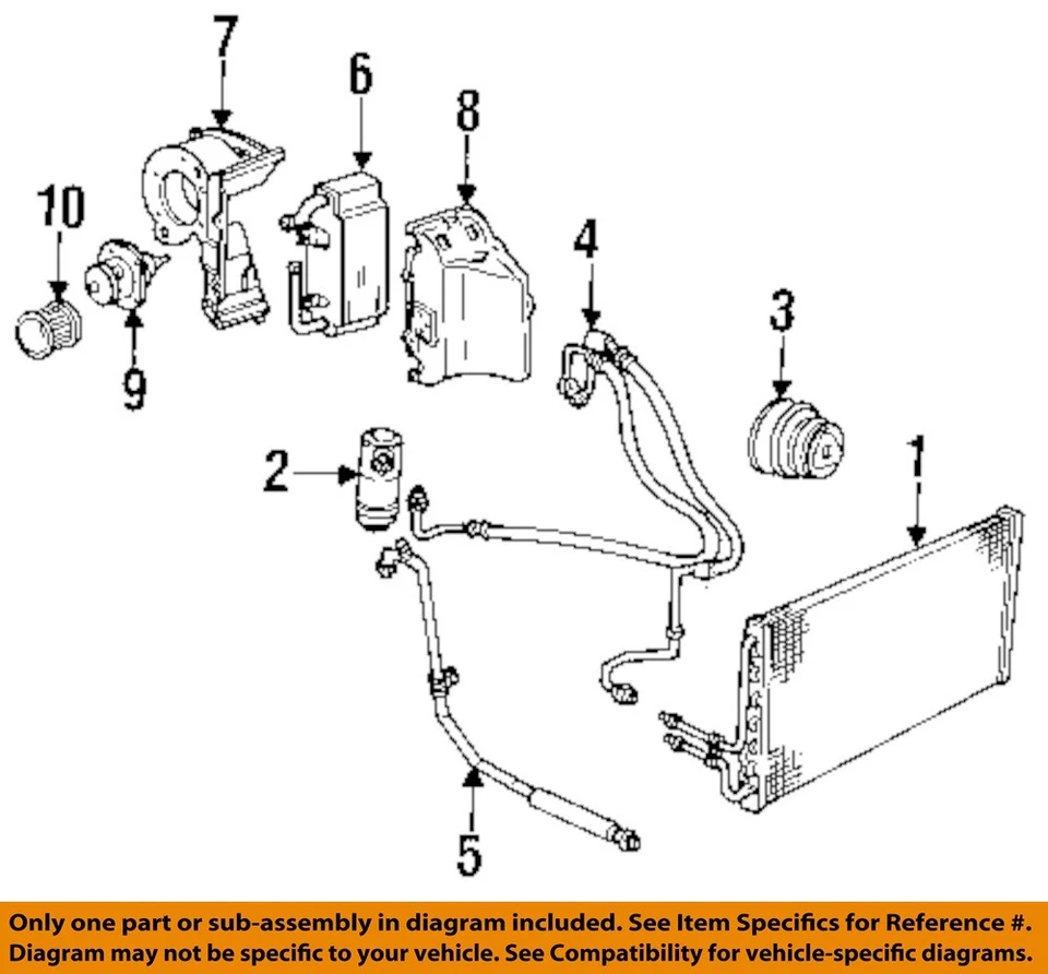Compresor de aire acondicionado usado para: Cadillac Fleetwood 1986 grado A Foto 3 de 4