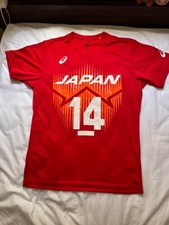 asics Yuki Ishikawa volleyball Japan Official Support T-shirt M size unisex