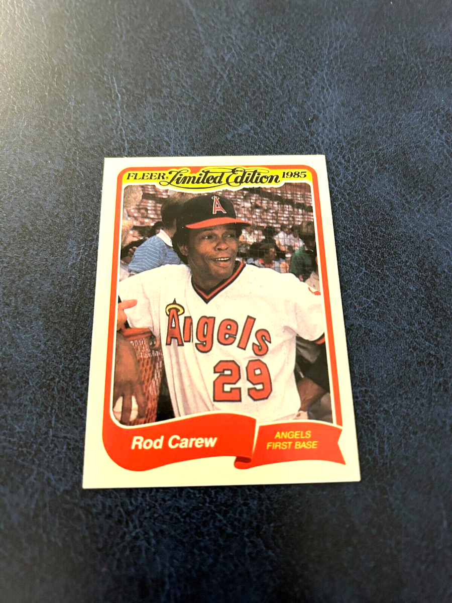 1985 Fleer Limited Edition Baseball Rod Carew #5 HOF Set Break NM 1985 Fleer Limited Edition Baseball Rod Carew #5 HOF Set Break NM