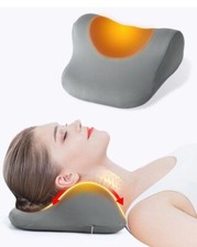 USB Heated Cervical Neck Traction Pillow, Heat Therapy Neck Stretcher Pillow