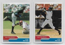 (2) 2004 Topps Bazooka Jose Reyes Mini  Base and Variation #87A and 87B  Mets