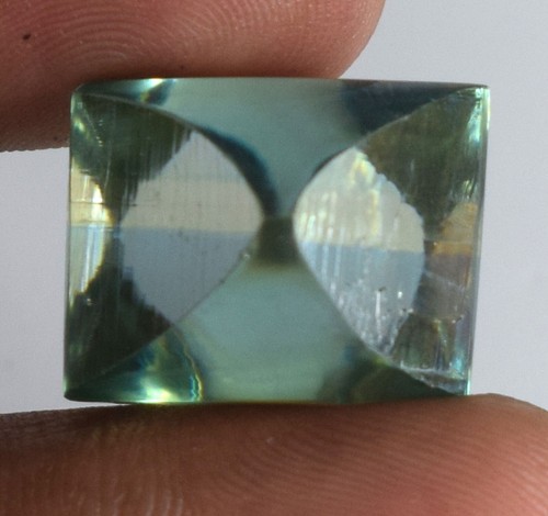 CVD Loose Diamond Transparent 25.70 Ct/16 mm Fancy Green Flawless Certified - Picture 3 of 8