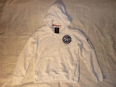 ALPHA INDUSTRIES NASA Apollo Mission Hoodie 103302 weiß