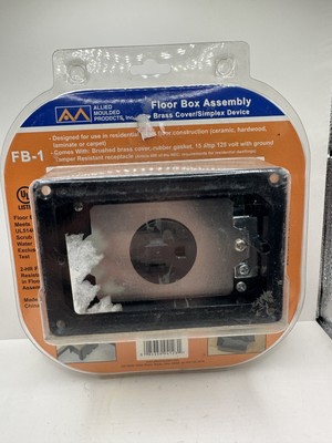 Allied Moulded Rectangular Floor Box Assembly FB-1