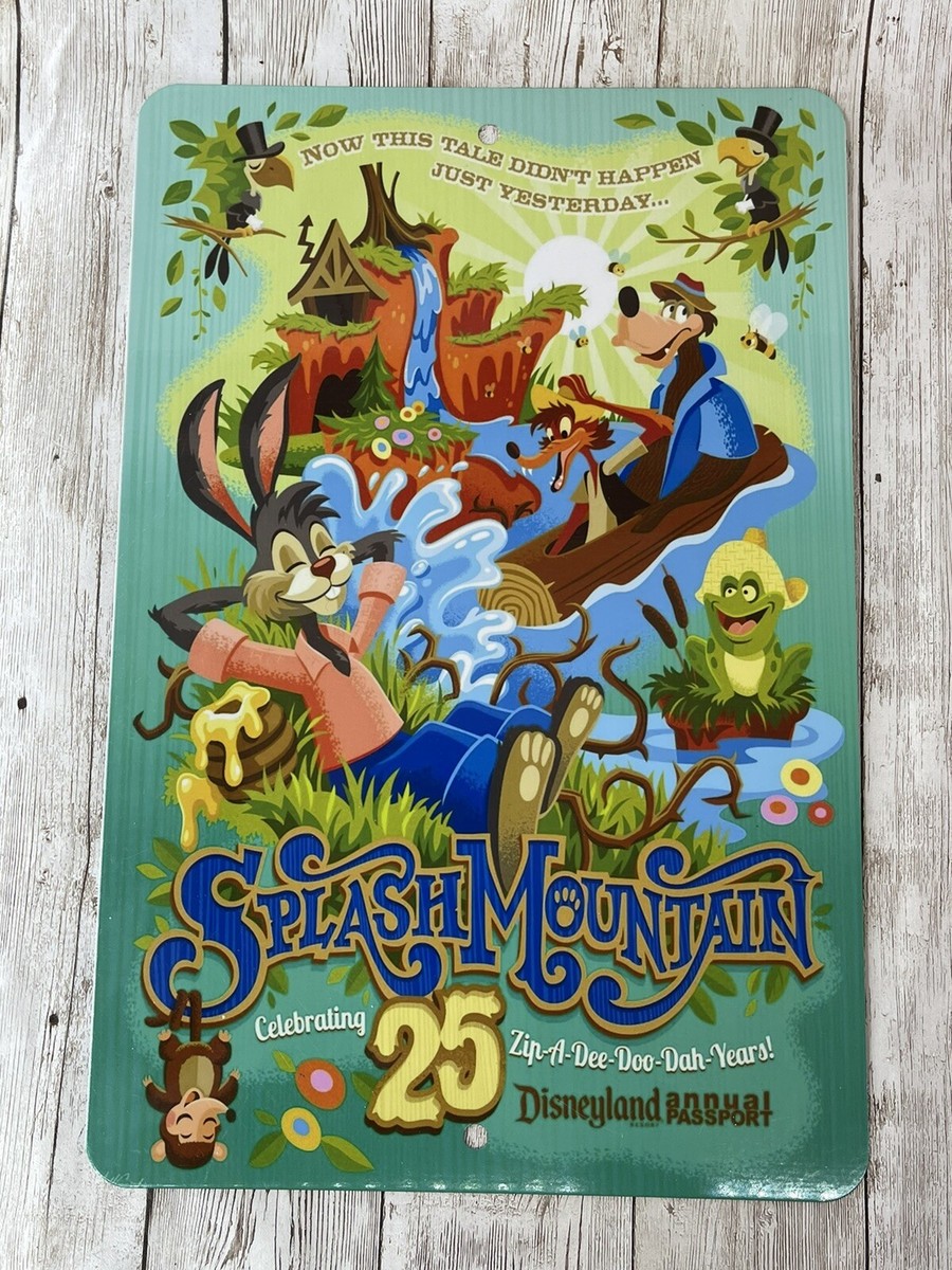 Splash Mountain Disney Ride Poster Metal Sign Song Of The South