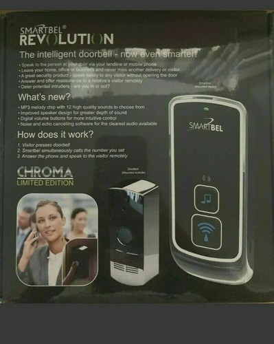 SmartBel Intelligent Doorbell Calls Mobiles OR Landlines to Speak Remotely - Picture 2 of 2