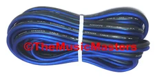 10 Gauge 15' ft SPEAKER WIRE Blue Black Premium HQ Car Audio Home Stereo Cable