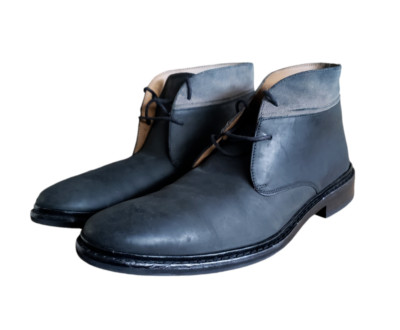 COLE HAAN WILLIAMS Chukka Boots II Black Leather Men display picture 2