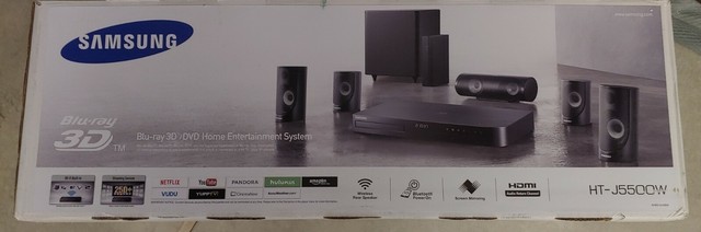 SAMSUNG HT-J5500W 5.1 CHANNEL HOME THEATER SYSTEM BLU RAY 3D SURROUND BLUETOOTH | eBay