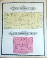 1898 - Map of Franklin County, Missouri -Township Parts 40 N. Range 111 W & IV W