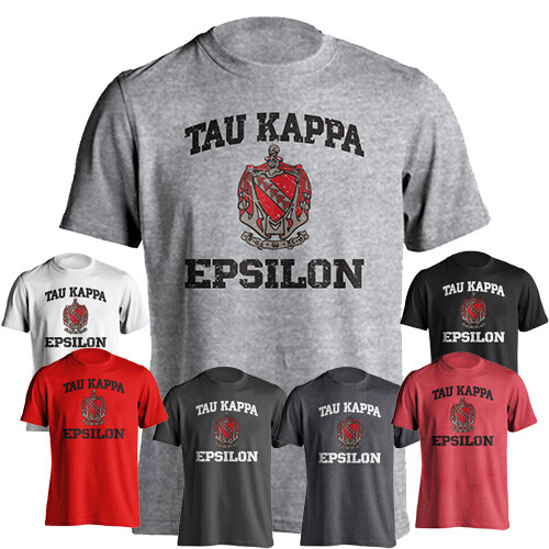 Tau Kappa Epsilon TKE Retro Distressed 