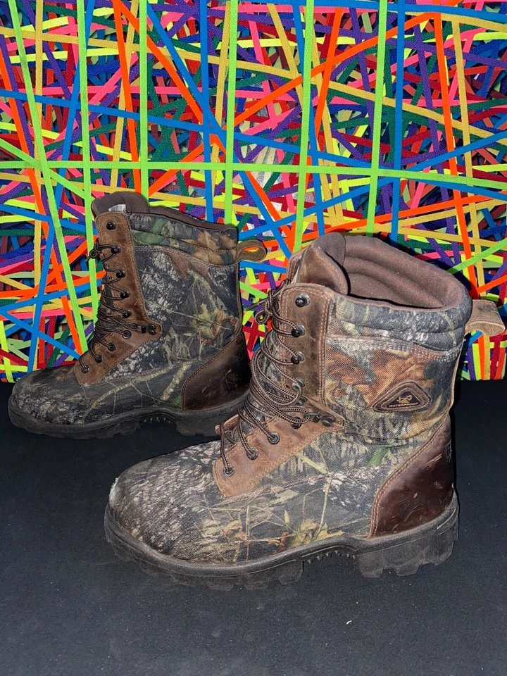 Rocky Outdoor Gear Men's Waterproof 800 Grams of Thinsulate Camo Hunting Boot - Image 2 of 4