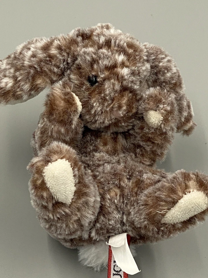 Douglas 5” Bunny Plush Brown Rabbit Realistic Plush Stuffed Toy Floppy ears - Image 2 of 4