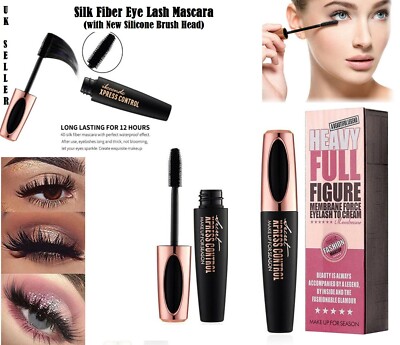 4D Seidenfaser Mascara Wimpern wasserfest Verlängerung Volumen langanhaltende Wimpern UK