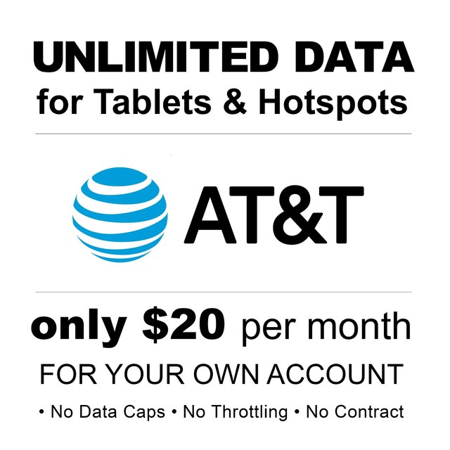 At T Unlimited 4g Lte Data Per Month Hotspots Tablets Phones Rare Plan For Sale Online Ebay