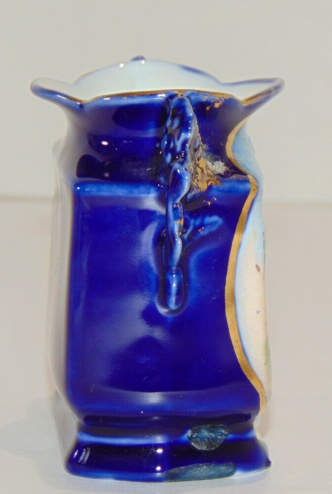 Loyal Wisconsin High School Ceramic Trinket Cobalt Blue and Gold