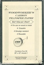 NEW Woodcraft Patterns Carbon Transfer Tracing Paper 5 Sheets - 26"x42"