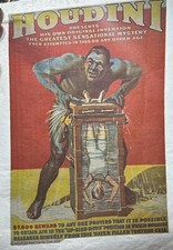 HOUDINI VINTAGE MAGICIAN IRON ON 1976 ALLSTAR TRANSFER NOS