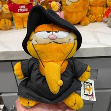 Vintage Garfield Witch Costume Plush Stuffed Animal Dakin Halloween 1978, 1981