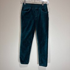 Tea Collection Kids Size 12 Velvet Pull On Pants Teal Blue