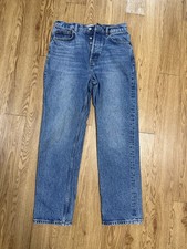 Reformation Shasta Blue Denim Button Fly Closure Size 26 Jeans