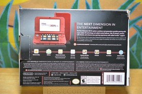 Clean Nintendo New 3DS XL Metallic RED W/ Box, Charger & Stylus USA Version