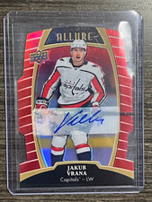 Jakub Vrana 2019-20 UD Allure Red Rainbow Autograph Washington Capitals